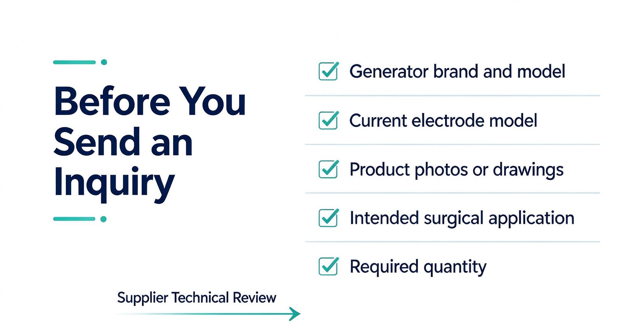 OEM RF plasma surgical electrodes buyer checklist for distributors and medical device companies OEM RF plasma surgical electrodes buyer checklist for distributors and medical device companies