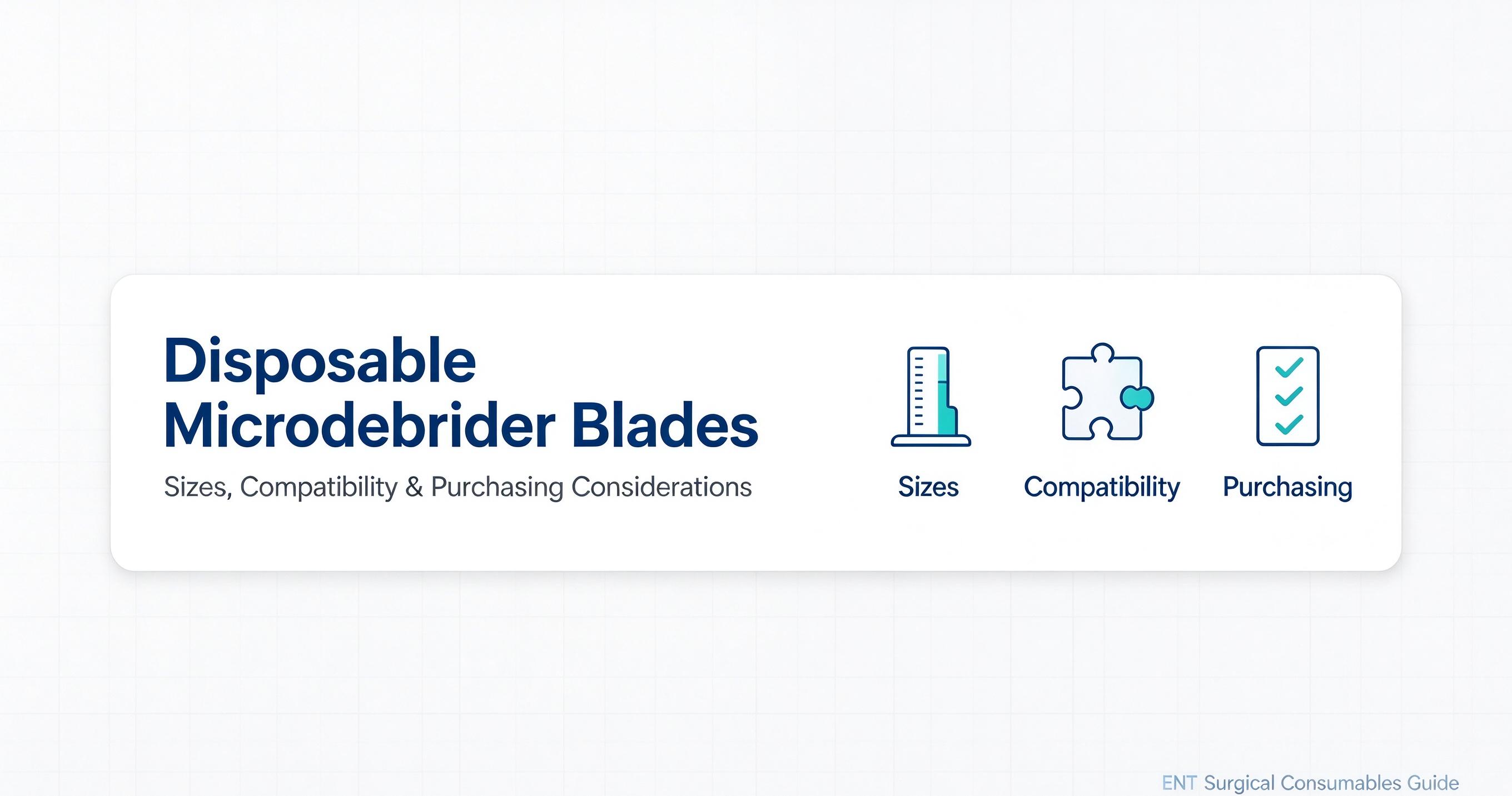 Disposable Microdebrider Blades: Sizes, Compatibility and Purchasing Considerations