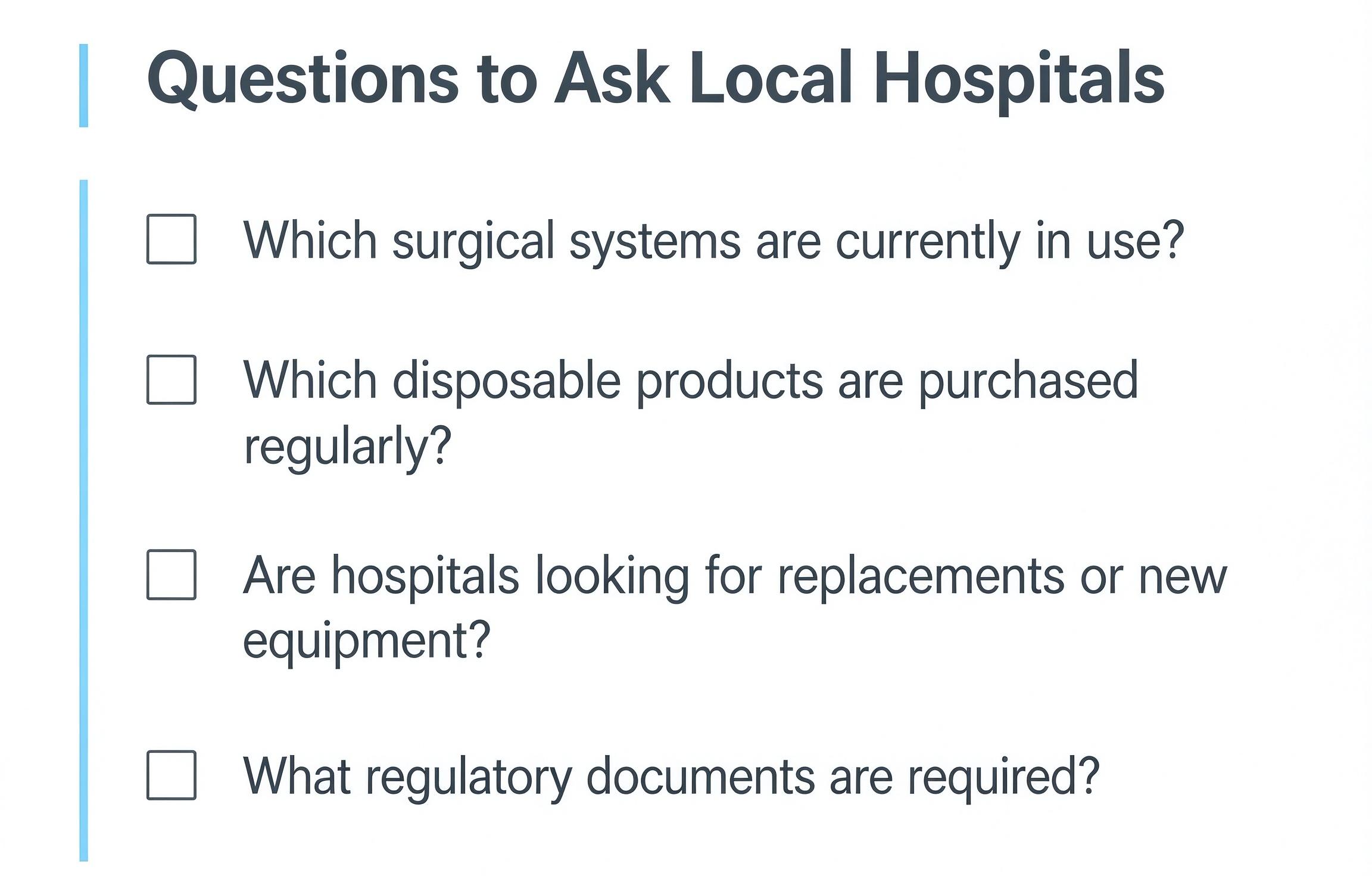 ENT surgical product portfolio guide for distributors
